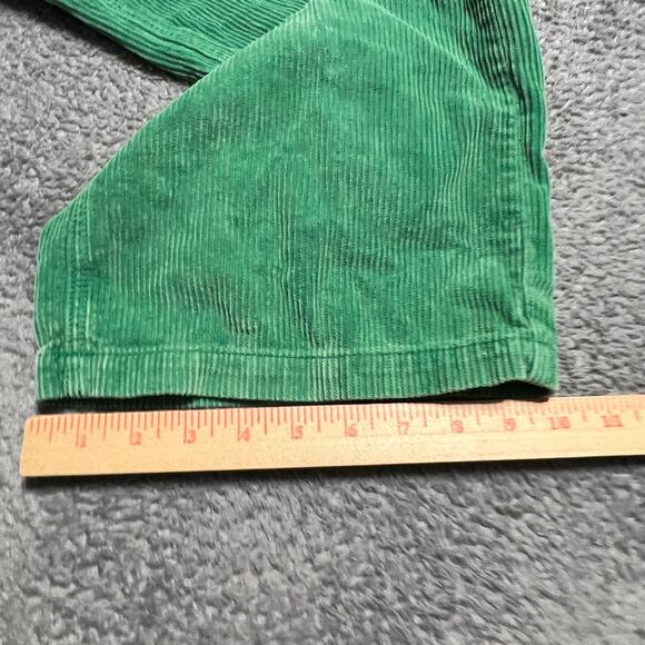 BDG Corduroy Pants Womens 27 (27x26.5) Green High Rise Wide Leg Cotton Cropped - Picture 9 of 11